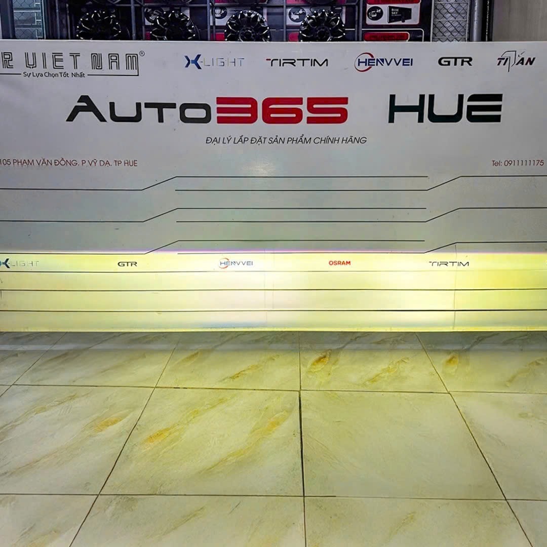 Hình 5: Ánh sáng cos của Toyota Wigo sau khi lắp đặt Ultra M30 V2 tại Auto365 Huế